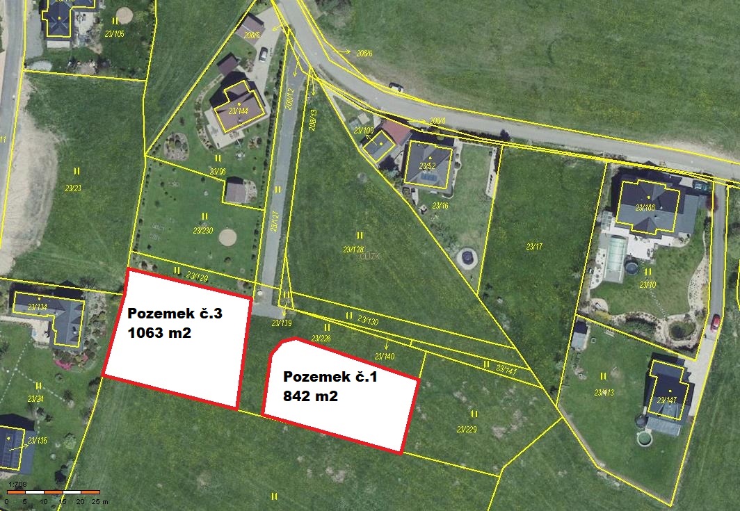 Prodej 2 stavebních pozemků na okraji města Příbram v části Orlov